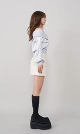 モデル：158cm（着用サイズ：FREE　着用カラー：L-GRY）