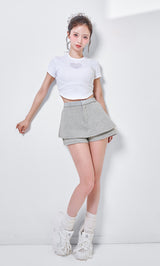 モデル：158cm（着用サイズ：S　着用カラー：GRY）