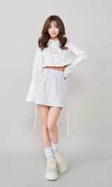 モデル：158cm（着用サイズ：FREE　着用カラー：L-GRY）
