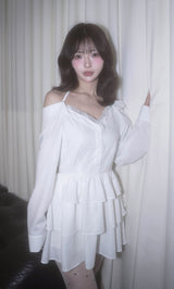 モデル：158cm（着用サイズ：FREE　着用カラー：WHT）
