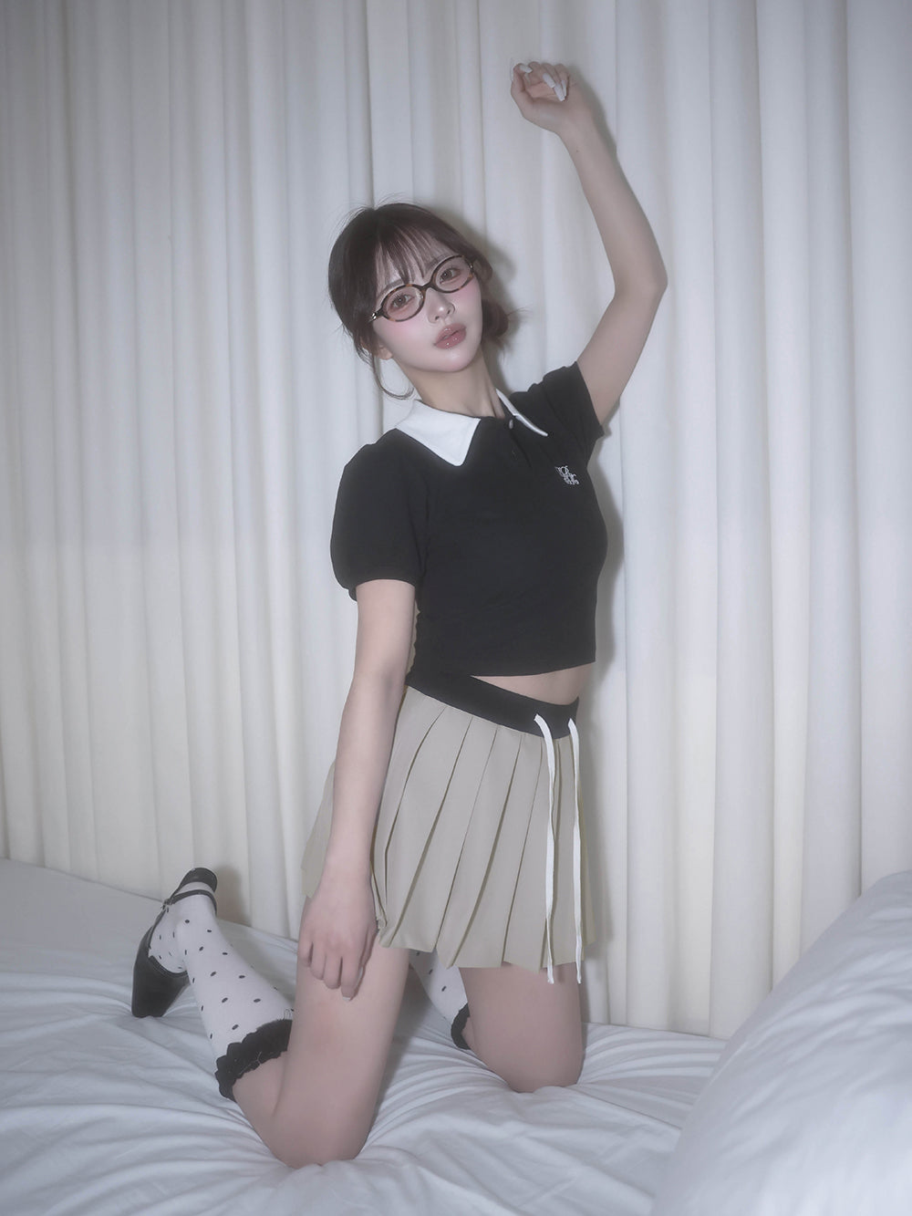 モデル：158cm（着用サイズ：FREE　着用カラー：GRY）