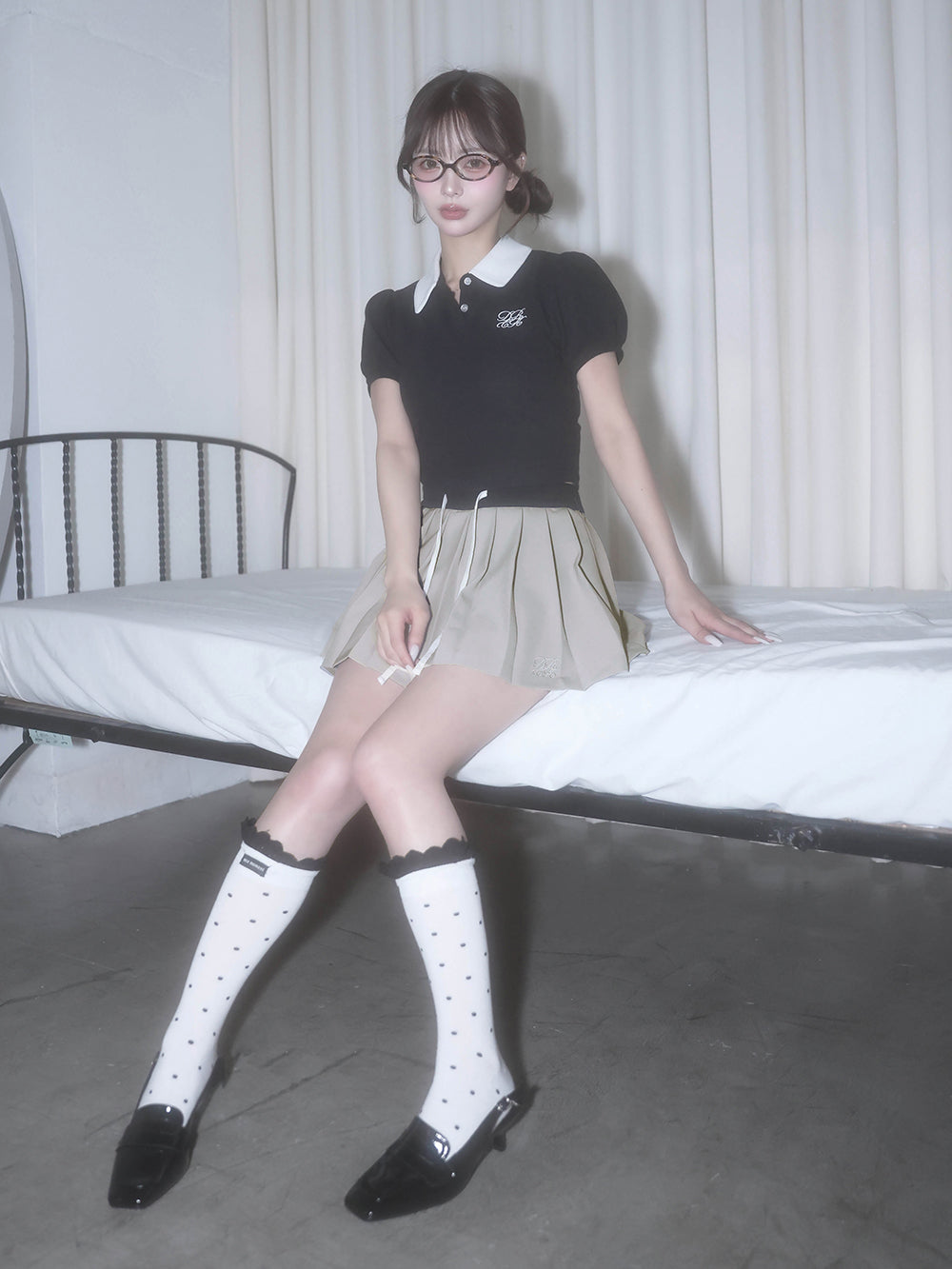 モデル：158cm（着用サイズ：FREE　着用カラー：GRY）