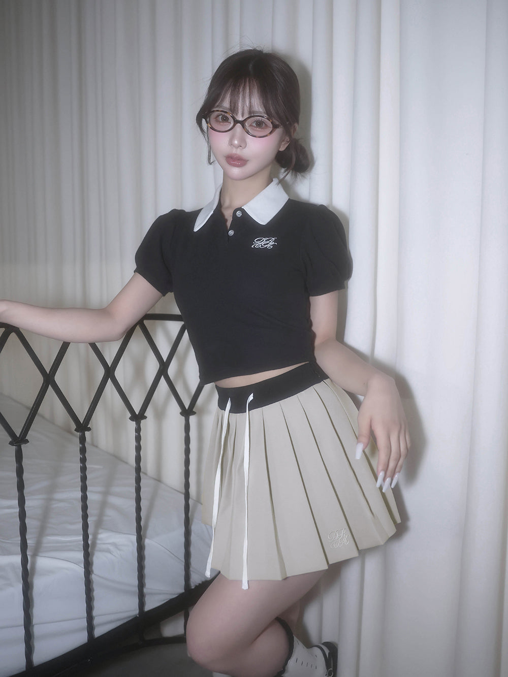 モデル：158cm（着用サイズ：FREE　着用カラー：GRY）