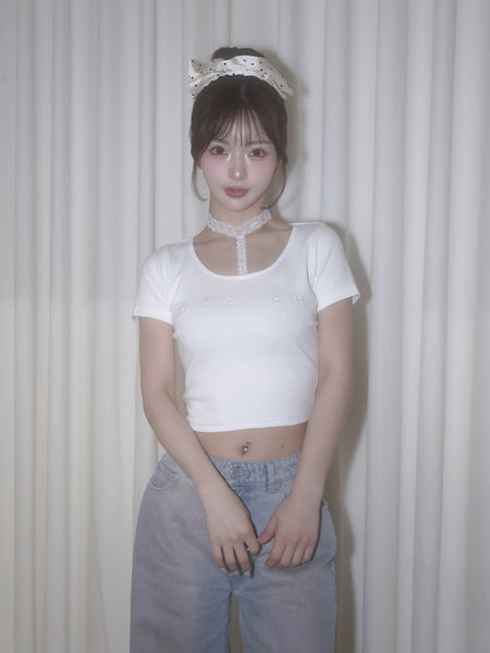 Lace Choker Compact T-shirt