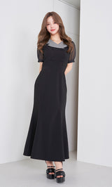 モデル：158cm（着用サイズ：FREE　着用カラー：BLK）