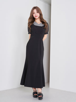 モデル：158cm（着用サイズ：FREE　着用カラー：BLK）