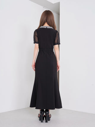 モデル：158cm（着用サイズ：FREE　着用カラー：BLK）