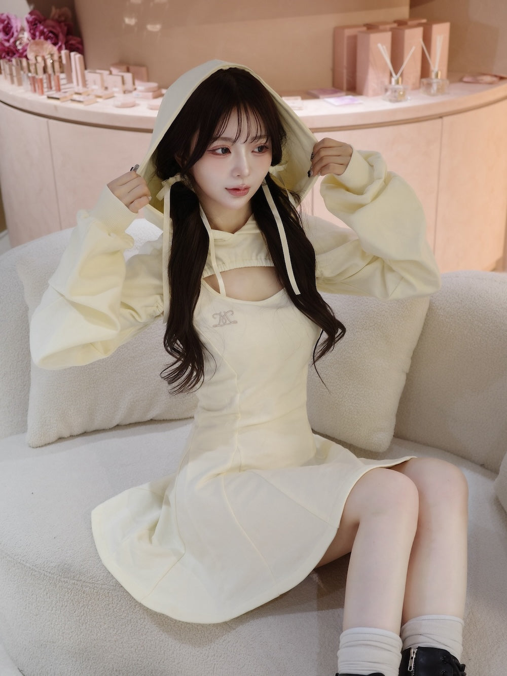 ⭐️ダーリッチ⭐️ショートフーディスウェットミニワンピース ショートフーディスウェットミニワンピース – Darich (ダーリッチ)