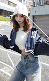 モデル：158cm（着用サイズ：FREE　着用カラー：NVY）