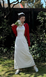 モデル：158cm（着用サイズ：FREE　着用カラー：RED）