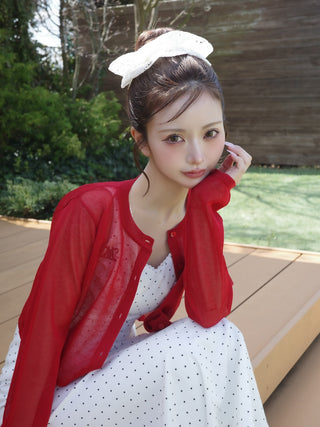 モデル：158cm（着用サイズ：FREE　着用カラー：RED）