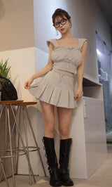 モデル：158cm（着用サイズ：FREE　着用カラー：GRY）