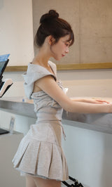 モデル：158cm（着用サイズ：FREE　着用カラー：GRY）