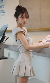 モデル：158cm（着用サイズ：FREE　着用カラー：GRY）