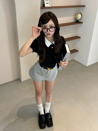 モデル：158cm（着用サイズ：S　着用カラー：GRY）