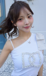 モデル：158cm（着用サイズ：FREE　着用カラー：WHT）