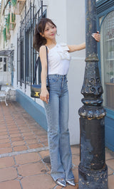モデル：158cm（着用サイズ：FREE　着用カラー：WHT）
