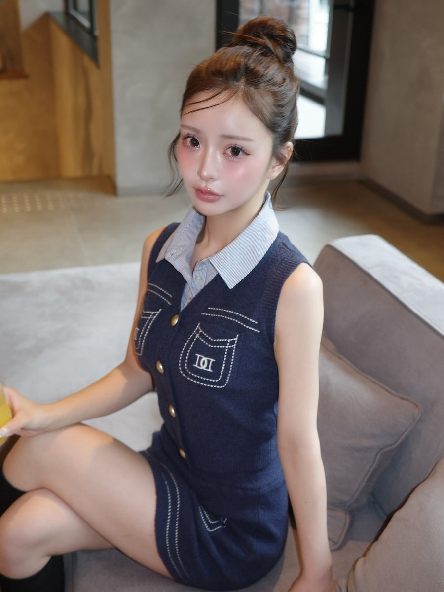 モデル：158cm（着用サイズ：FREE　着用カラー：NVY）