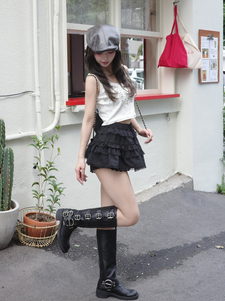 darich ダーリッチ　ミックスフリルミニスカート　フリー ミックスフリルミニスカート – Darich (ダーリッチ)