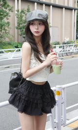 モデル：158cm（着用サイズ：FREE　着用カラー：BLK）