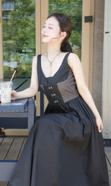 モデル：158cm（着用サイズ：FREE　着用カラー：BLK）