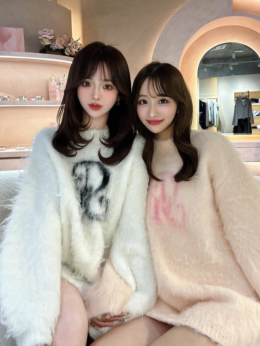 【WHT】158cm/FREE 【PNK】156cm/FREE