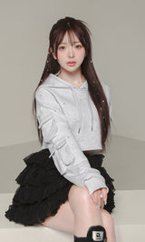 モデル：158cm（着用サイズ：FREE　着用カラー：GRY）