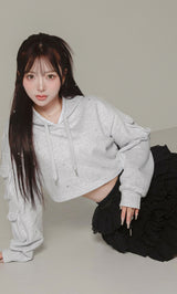 モデル：158cm（着用サイズ：FREE　着用カラー：GRY）