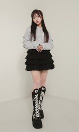 モデル：158cm（着用サイズ：FREE　着用カラー：GRY）