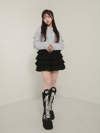 モデル：158cm（着用サイズ：FREE　着用カラー：GRY）