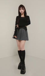モデル：158cm（着用サイズ：S　着用カラー：GRY）