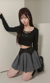 モデル：158cm（着用サイズ：S　着用カラー：GRY）