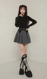 モデル：158cm（着用サイズ：S　着用カラー：GRY）
