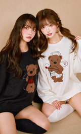 モデル：163cm（着用サイズ：FREE　着用カラー：BLK）