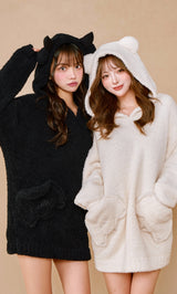 モデル：163cm（着用サイズ：FREE　着用カラー：BLK）