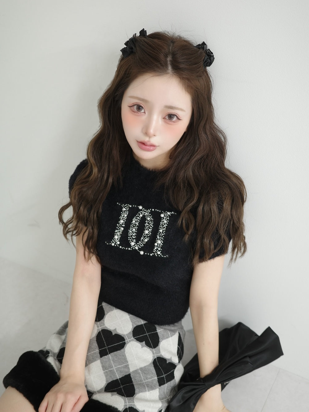 モデル：158cm（着用サイズ：FREE　着用カラー：GRY）