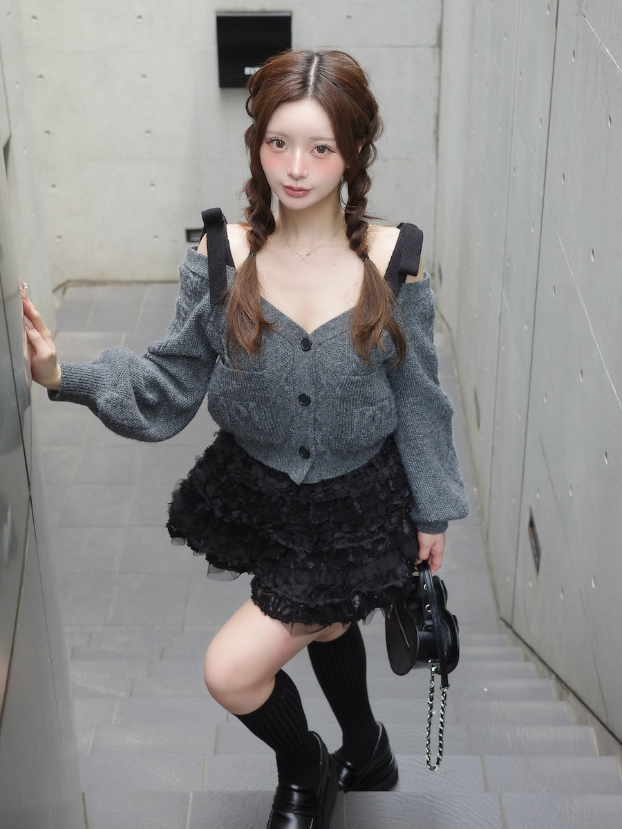 モデル：158cm（着用サイズ：FREE　着用カラー：GRY）