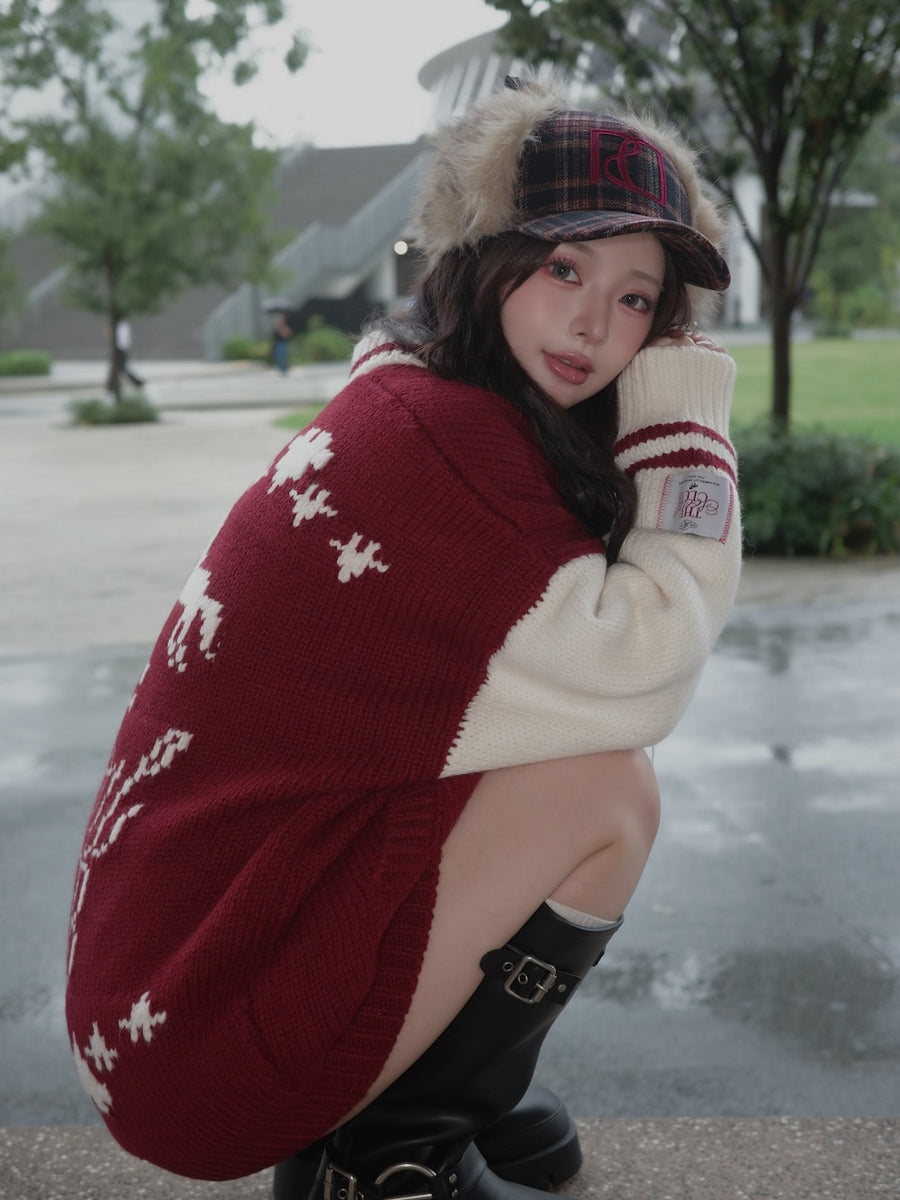 モデル：158cm（着用サイズ：FREE　着用カラー：BRD）