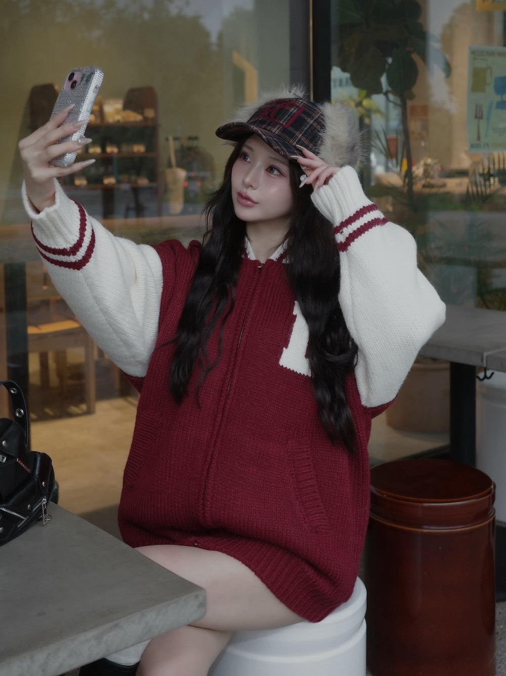 THE Social CLUBニットブルゾン