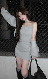 モデル：158cm（着用サイズ：FREE　着用カラー：GRY）