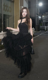 モデル：158cm（着用サイズ：FREE　着用カラー：BLK）