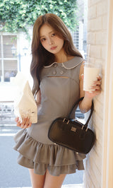 モデル：158cm（着用サイズ：FREE　着用カラー：GRY）