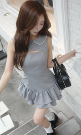 モデル：158cm（着用サイズ：FREE　着用カラー：GRY）