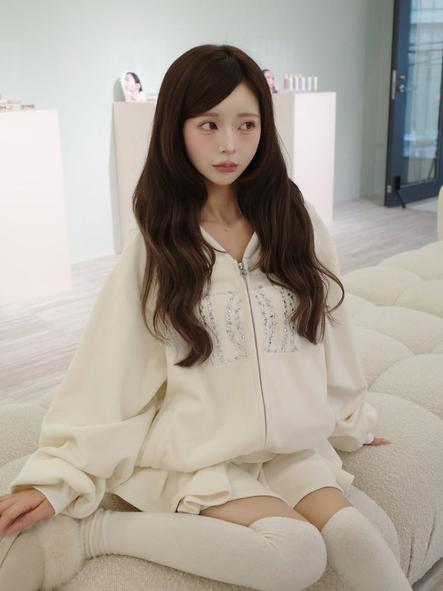 モデル：158cm（着用サイズ：FREE　着用カラー：WHT）