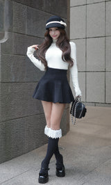 モデル：158cm（着用サイズ：FREE　着用カラー：BLK）