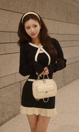 モデル：158cm（着用サイズ：FREE　着用カラー：BLK）