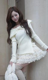 モデル：158cm（着用サイズ：FREE　着用カラー：WHT）