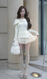 モデル：158cm（着用サイズ：FREE　着用カラー：WHT）