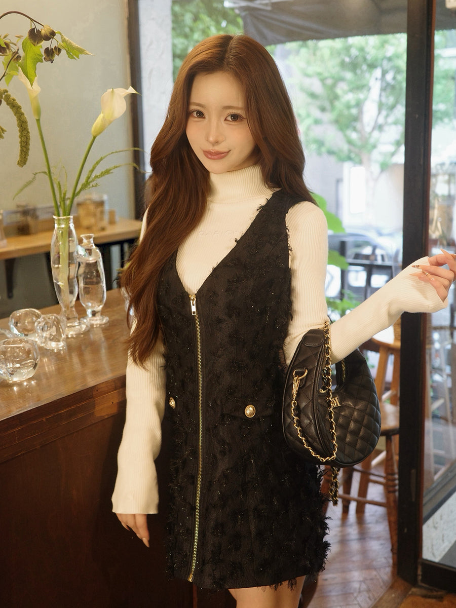 モデル：158cm（着用サイズ：FREE　着用カラー：IVO）