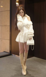 モデル：158cm（着用サイズ：FREE　着用カラー：IVO）